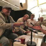 8. April ... Bücherfrühling Bibliothek Cottbus ... "Michael Becker - ungeschminkt"  - Buchpräsentation und Lesung mit Matthias Stark und Michael Becker | Musik: Mario Heß und Philipp Standera | Foto: Ingrid Hoberg